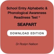 school entry alphabetic and phonological awareness readiness test (seapart)