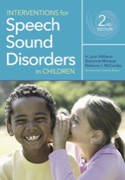 interventions for speech sound disorders in children