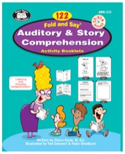 122 fold & say auditory & story comprehension activity booklets