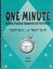 one minute academic functional assessment and interventions