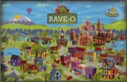 rave-o word web and rave-o town poster