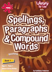 spellings, paragraphs and compound words book 1