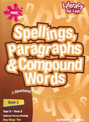 spellings, paragraphs and compound words book 2