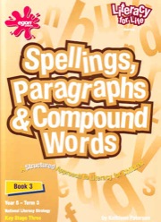 spellings, paragraphs and compound words book 3
