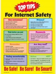 top tips for internet safety posters