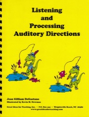 listening and processing auditory directions