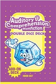 auditory comprehension non-fiction double dice deck