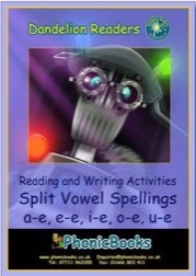 dandelion readers, split vowel spellings workbook