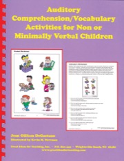 auditory comprehension/vocabulary activities for non or minimally verbal children