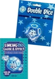 linking cause & effect double dice add-on deck with dice