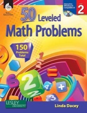50 leveled math problems level 2