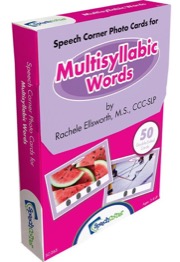multisyllabic words photo cards