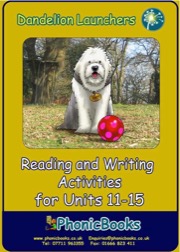 dandelion launchers reading and writing activities units 11-15