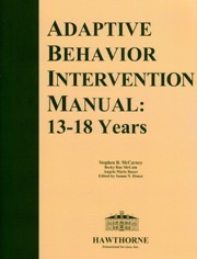 adaptive behaviour intervention manual 13-18 years