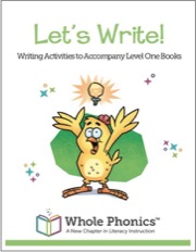 whole phonics - let's write