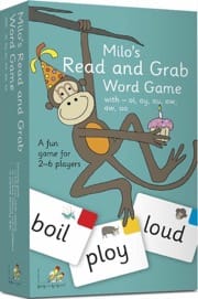 milo's read and grab word game 6, aqua