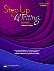step up to writing grades 9-12 teacher edition