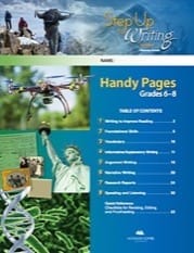 step up to writing grades 6-8 handy pages