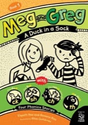 meg and greg - a duck in a sock