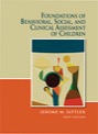 foundations of behavioral, social, and clinical assessment of children