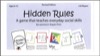 hidden rules - social situations card game